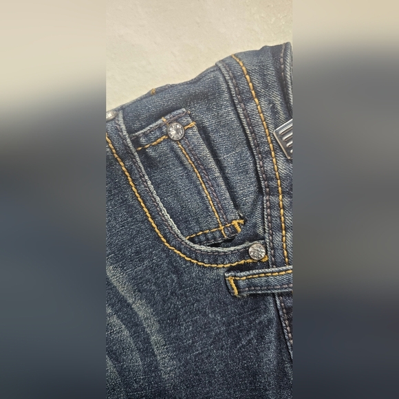 Natural Reflections Women's Jean Shorts Embellished Camo Pockets Size 2 NEW - Picture 5 of 14